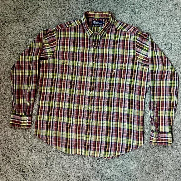 Polo Ralph Lauren Other - Vintage Polo Ralph Lauren RL Western Plaid Shirt- Men's Size XL - VERY Good Cond